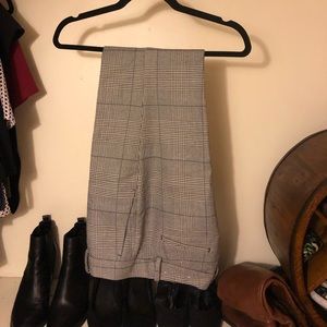 Flare Legged Houndstooth Checkered pants